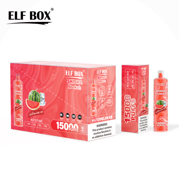 ELF BOX LS15000 Puff Shisha Hookah 0% 2% 5% Nicotine Rechargeable Disposable Vape Wholesale - WINGVAPE - 5