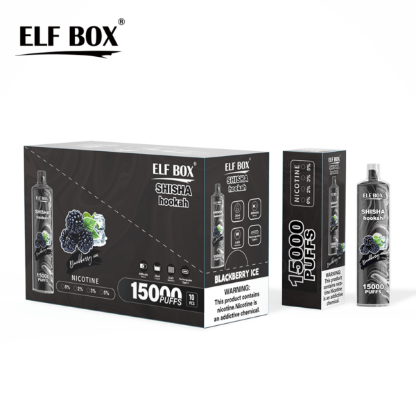 ELF BOX LS15000 Puff Shisha Hookah 0% 2% 5% Nicotine Rechargeable Disposable Vape Wholesale - WINGVAPE - 9