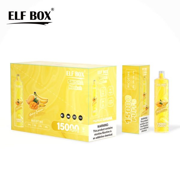 ELF BOX LS15000 Puff Shisha Hookah 0% 2% 5% Nicotine Rechargeable Disposable Vape Wholesale - WINGVAPE - 12