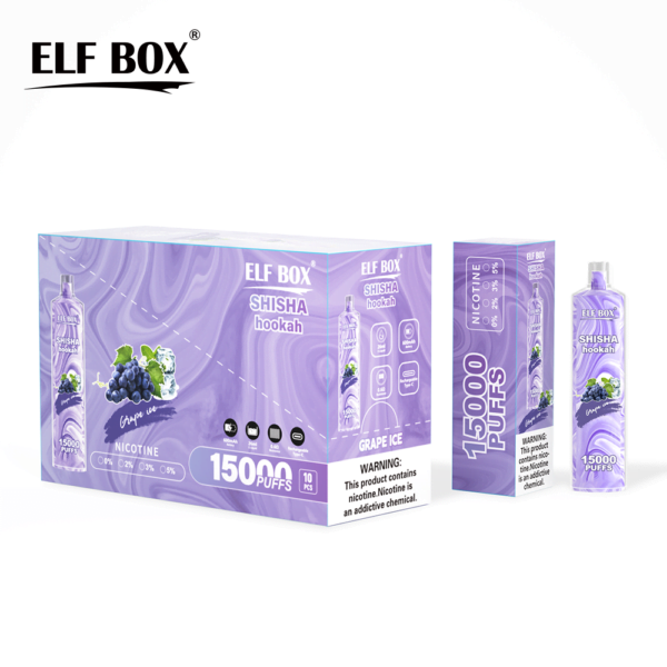 ELF BOX LS15000 Puff Shisha Hookah 0% 2% 5% Nicotine Rechargeable Disposable Vape Wholesale - WINGVAPE - 13