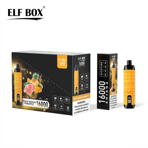 ELF BOX SHISHA 16000 Puffs 0%/2%/3%/5% Nicotine Rechargeable Disposable Vape Wholesale - WINGVAPE - 13