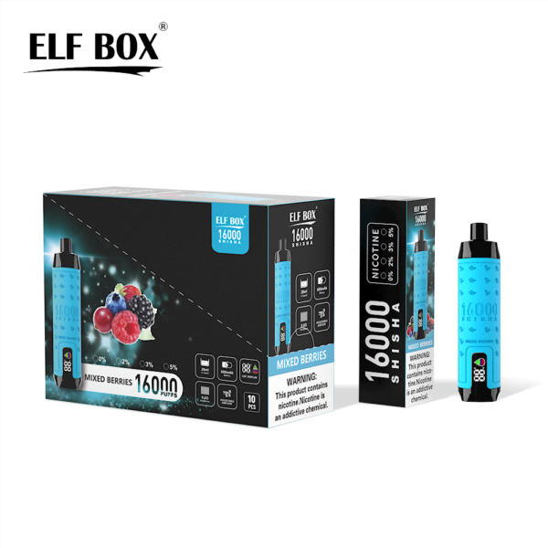 ELF BOX SHISHA 16000 Puffs 0%/2%/3%/5% Nicotine Rechargeable Disposable Vape Wholesale - WINGVAPE - 7