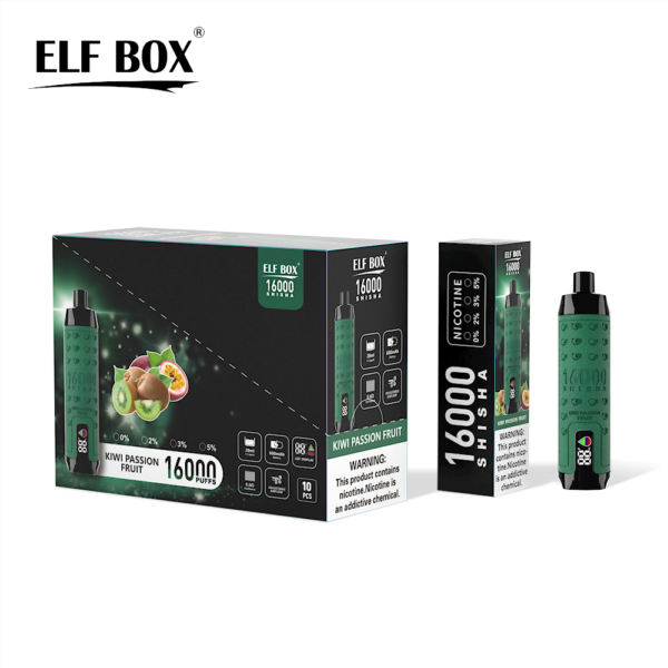 ELF BOX SHISHA 16000 Puffs 0%/2%/3%/5% Nicotine Rechargeable Disposable Vape Wholesale - WINGVAPE - 10