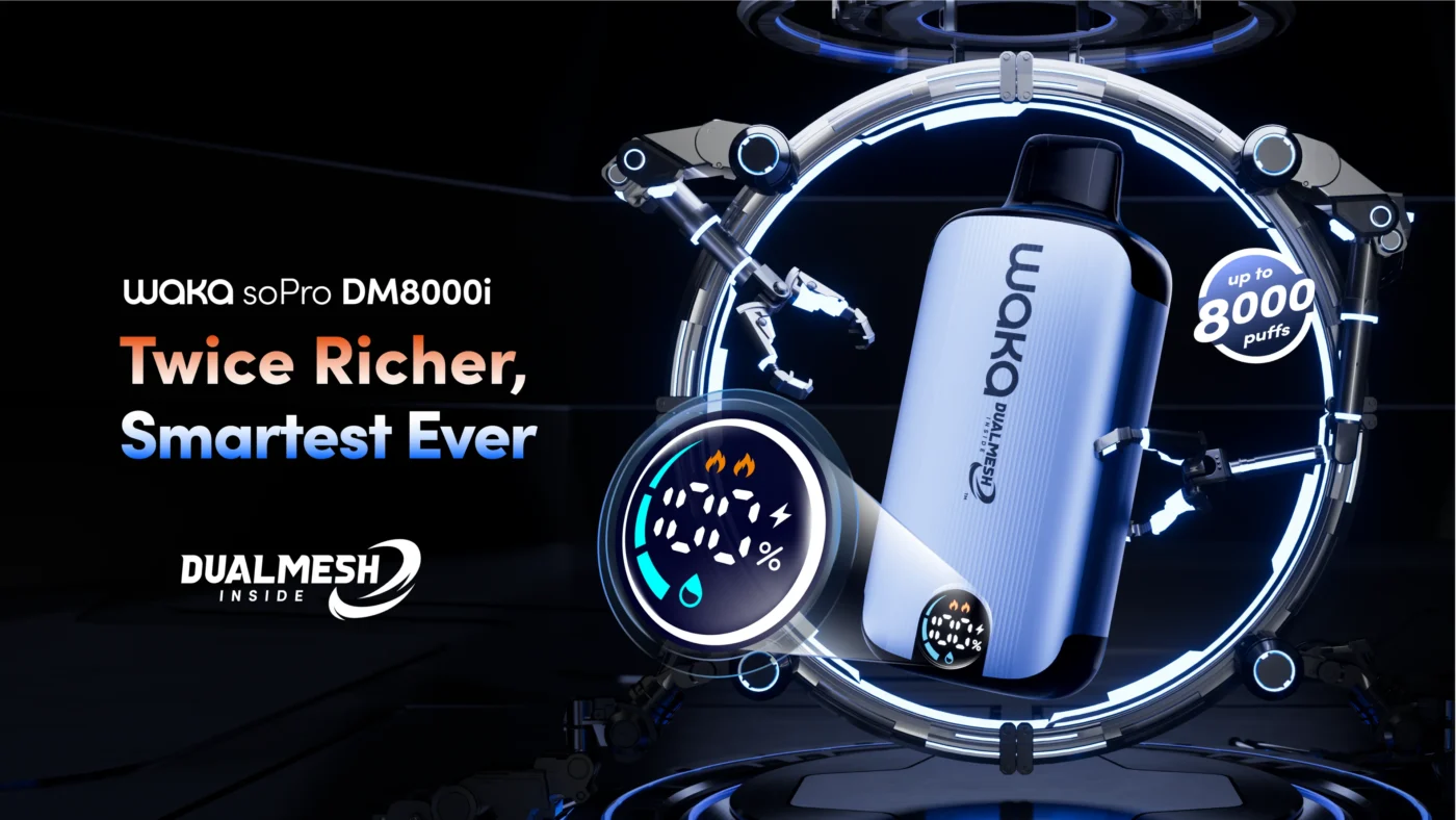 WAKA soPro DM8000i 8000 Puffs 3% 5% Nikotin Eldobható Vape Nagyker - WINGVAPE - 3