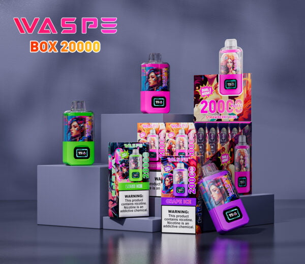 WASPE 20000 PUFFS Dual Mesh Box 0% 2% 3% 5% Nicotine Disposable Vape Wholesale - WINGVAPE - 1