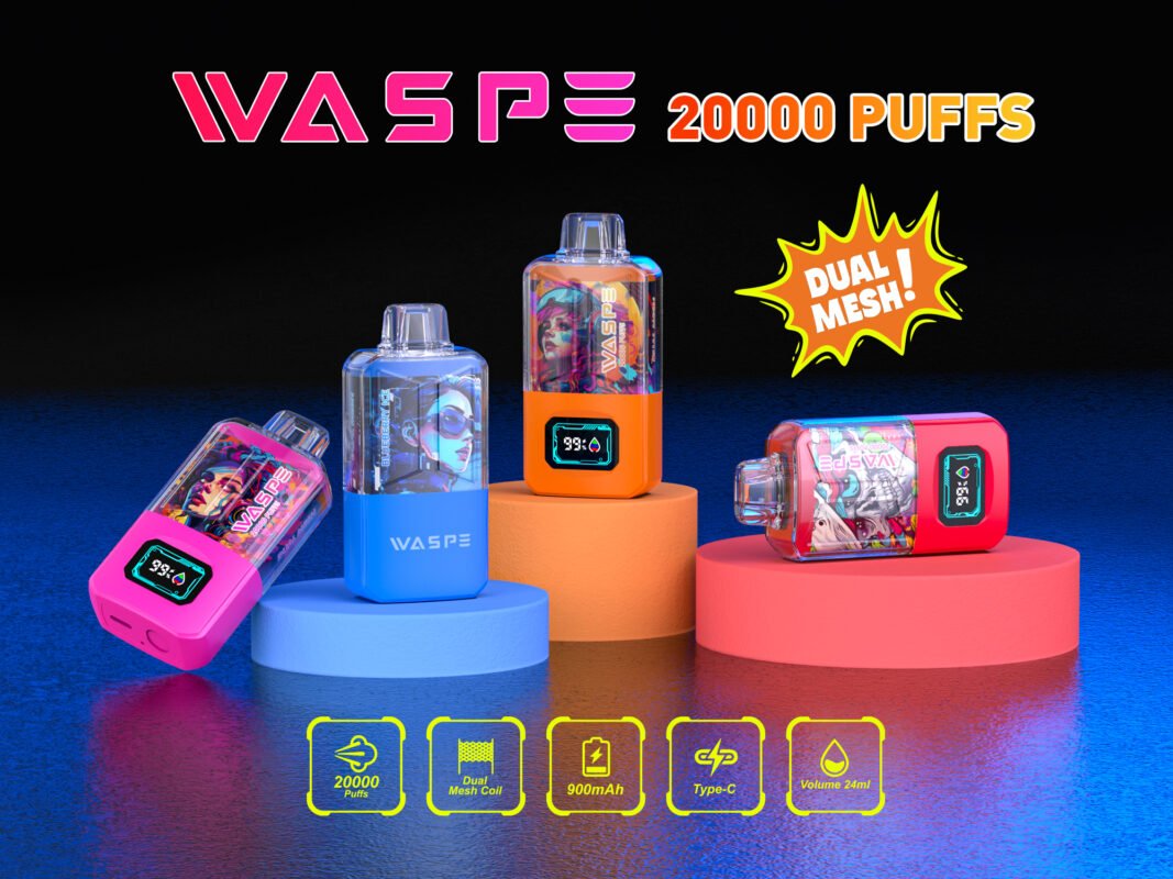 WASPE 20000 PUFFS Dual Mesh Box 0% 2% 3% 5% Vape monouso alla nicotina all'ingrosso - WINGVAPE - 2