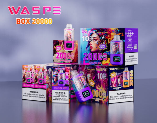 WASPE 20000 PUFFS Dual Mesh Box 0% 2% 3% 5% Nicotine Disposable Vape Wholesale - WINGVAPE - 3