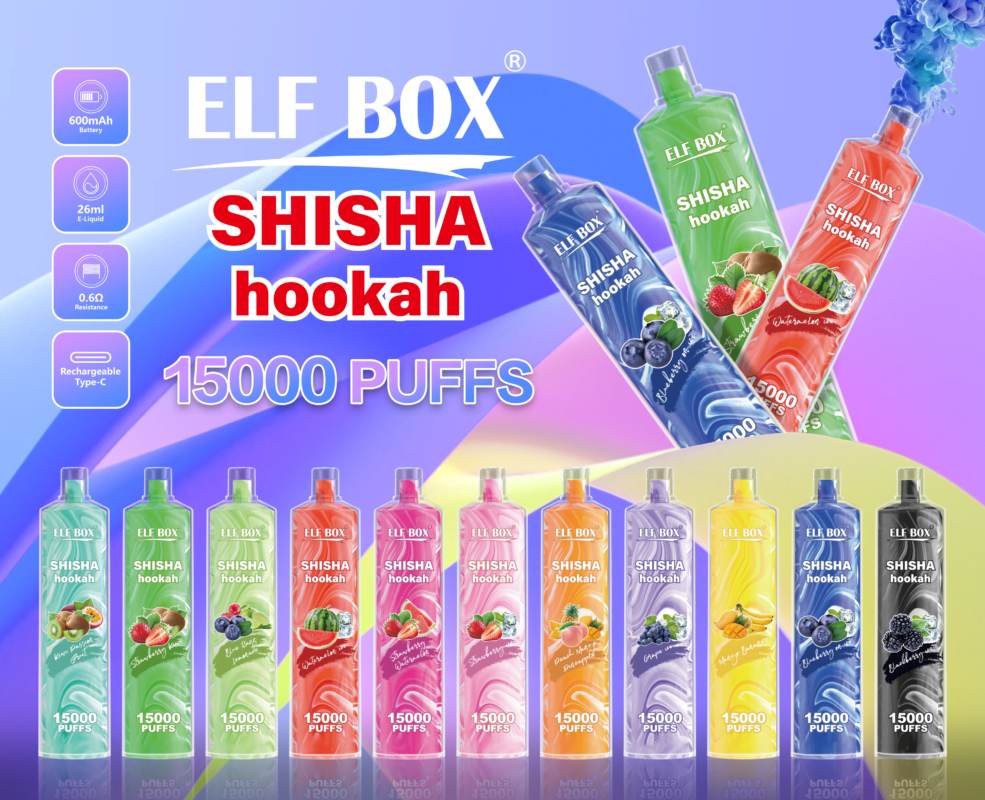 ELF BOX LS15000 Puff Shisha Narguilé 0% 2% 5% Nicotine Vape Jetable Rechargeable En Gros - WINGVAPE - 2