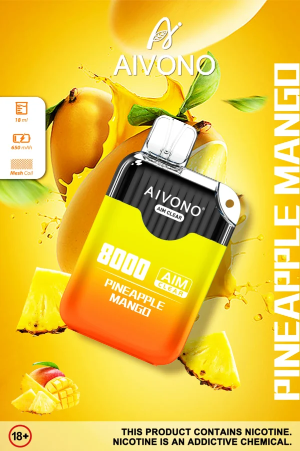 AIVONO AIM CLEAR 8000 Puffs 0% 2% 5% Χαμηλής περιεκτικότητας σε νικοτίνη επαναφορτιζόμενη μίας χρήσης στυλό Vapes Μαζική Αγορά Χονδρικής - WINGVAPE - 4