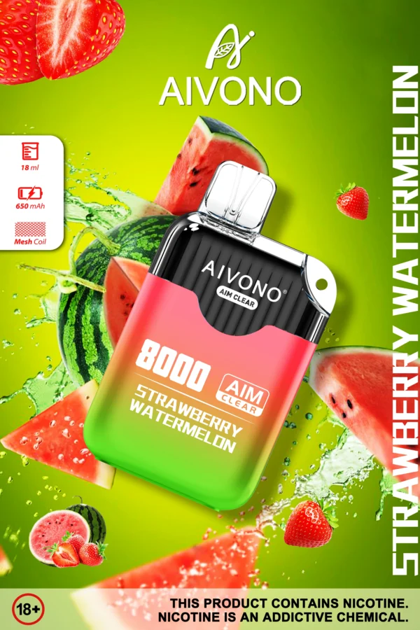AIVONO AIM CLEAR 8000 Puffs 0% 2% 5% Επαναφορτιζόμενη μίας χρήσης Στυλό Vapes χαμηλής περιεκτικότητας σε νικοτίνη Μαζική Αγορά Χονδρικής - WINGVAPE - 3