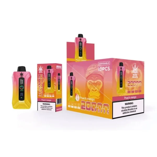 Bang Beach 20000 Puffs 0% 2% 3% 5% Low Nicotine Rechargeable Disposable Vapes Pen Bulk Buy Wholesale - WINGVAPE - 9