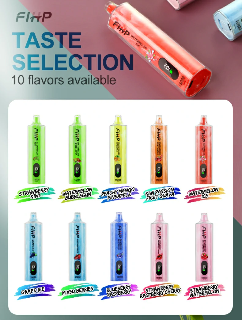 FIHP Shisha Hookah 15000 Rookwolken Oplaadbare wegwerp-vapes-pen met laag nicotinegehalte in bulk Koop groothandel