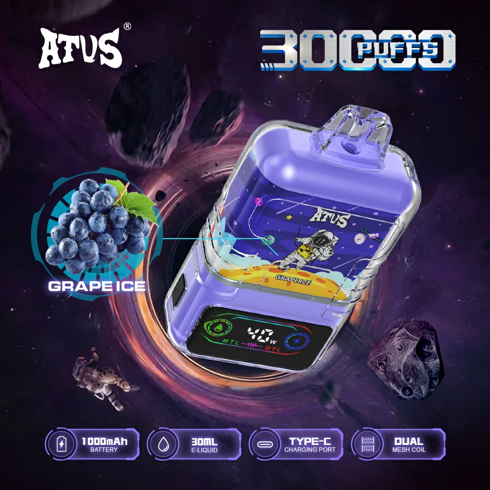 ATVS 30000 Puffs Dual Mesh 5% Stylo à vape jetable rechargeable à faible teneur en nicotine Acheter en gros