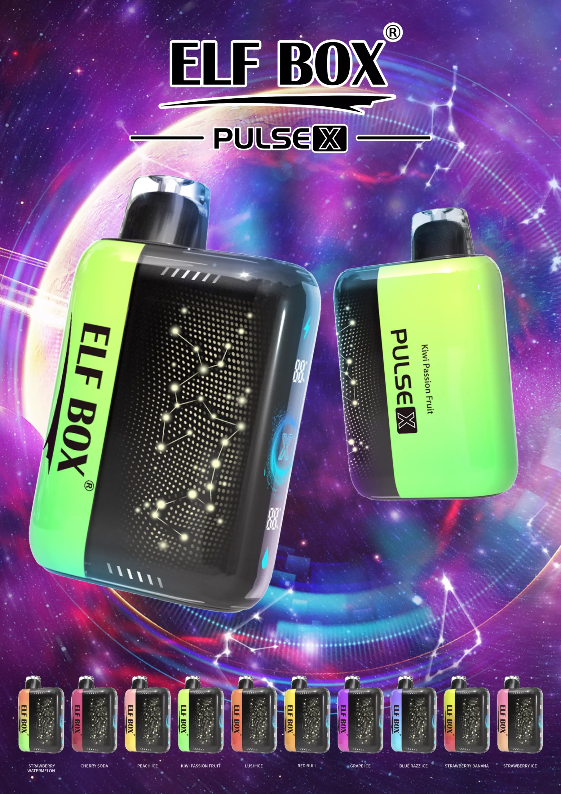 Elf Box Pulse X 25000 Puffs Dual Mesh 0% 2% 3% 5% Stylo à vape jetable rechargeable à faible teneur en nicotine en vrac Acheter en gros