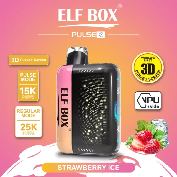 Elf Box Pulse X 25000 Puffs Dual Mesh 0% 2% 3% 5% Schermo LED curvo 3D a basso contenuto di nicotina Penna ricaricabile per vaporizzatori usa e getta sfusa Acquista all'ingrosso - WINGVAPE - 11