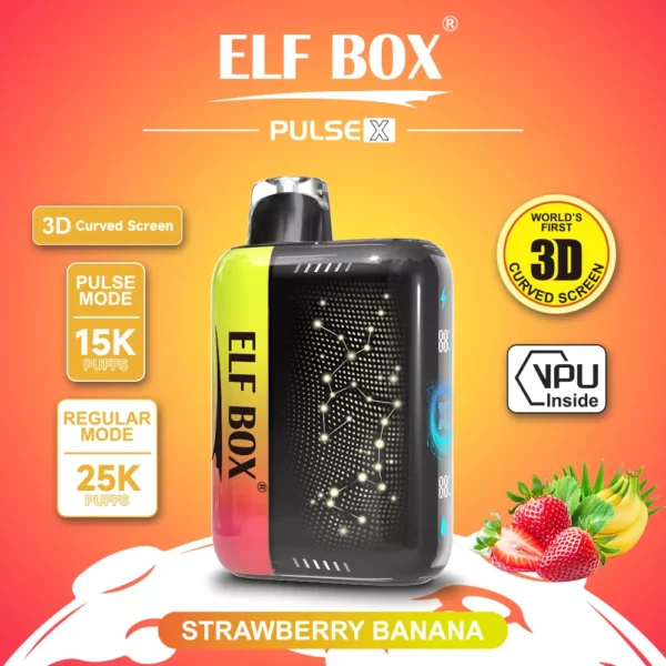 Elf Box Pulse X 25000 Puff Dual Mesh 0% 2% 3% 5% Schermo LED curvo 3D a basso contenuto di nicotina Penna per vaporizzatori usa e getta ricaricabile all'ingrosso Acquista all'ingrosso - WINGVAPE - 6