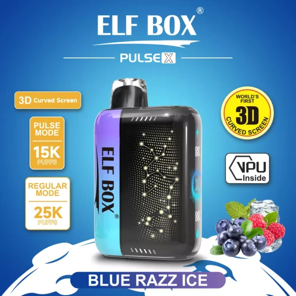 Elf Box Pulse X 25000 Puff Dual Mesh 0% 2% 3% 5% Schermo LED curvo 3D a basso contenuto di nicotina Penna per vaporizzatori usa e getta ricaricabile all'ingrosso Acquista all'ingrosso - WINGVAPE - 10