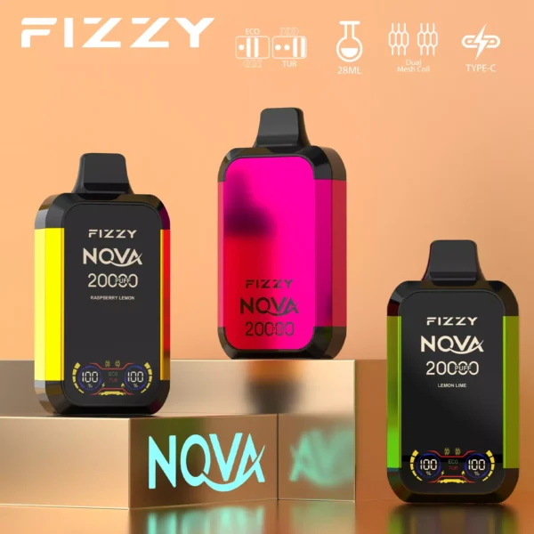 Fizzy Nova 20000 Puffs Dual Mesh 2% 5% Low Nicotine Rechargeable Disposable Vapes Pen Bulk Buy Wholesale - WINGVAPE - 1