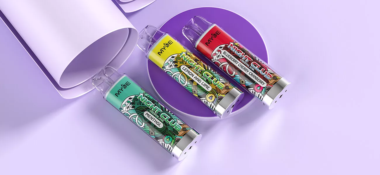MYDE Night Club 600 Puffs 2% Pen za enkratno uporabo z nizko vsebnostjo nikotina Nakup na debelo