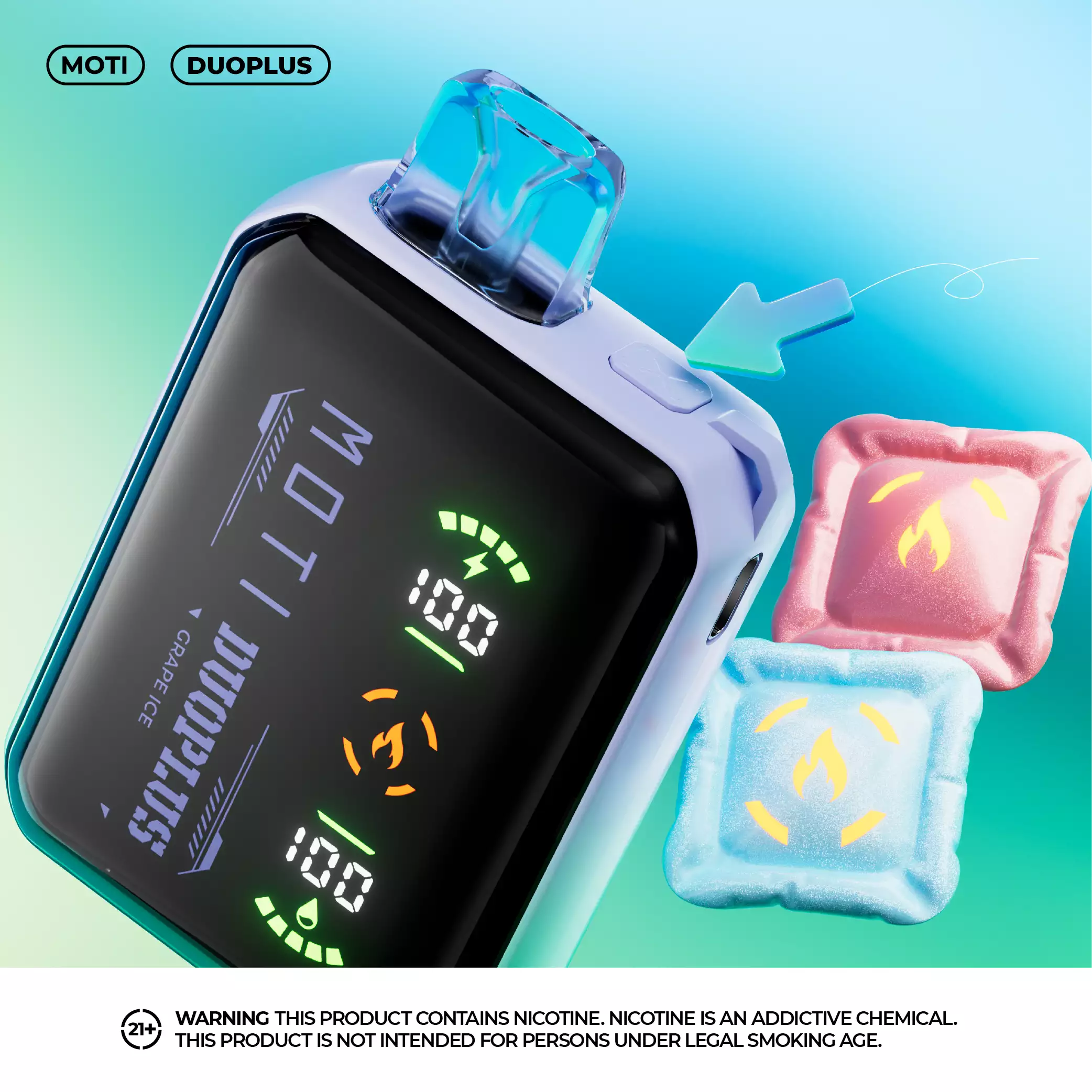 MOTI Duoplus 25000 Puff Dual Mesh Smart Max Screen 3% Penna per vapori usa e getta ricaricabile a basso contenuto di nicotina all'ingrosso Acquista all'ingrosso