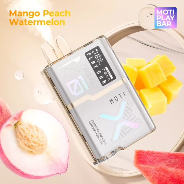 MOTI Play Bar 7500 Puffs Crystal Digital Screen 5% Alacsony nikotin tartalmú újratölthető eldobható Vapes Pen Tömeges Vásárlás Nagyker - WINGVAPE - 11
