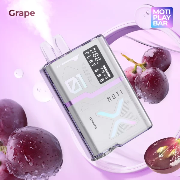 MOTI Play Bar 7500 Puffs Crystal Digital Képernyő 5% Alacsony nikotin tartalmú Újratölthető Eldobható Vapes Pen Tömeges Vásárlás Nagyker - WINGVAPE - 12